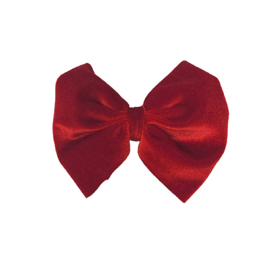 Red Velvet Fabric Bow