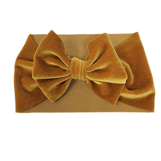 Mustard Velvet Fabric Headwrap