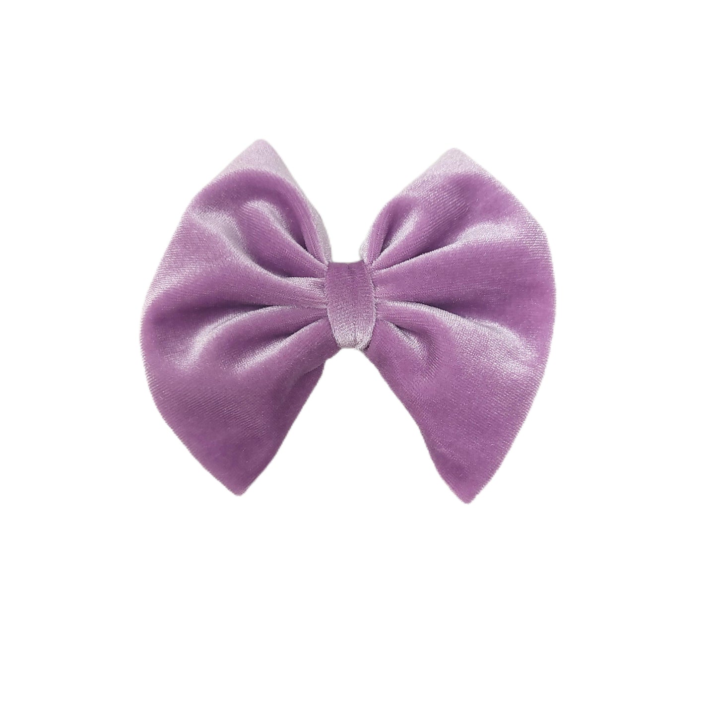 Lilac Velvet Fabric Bow