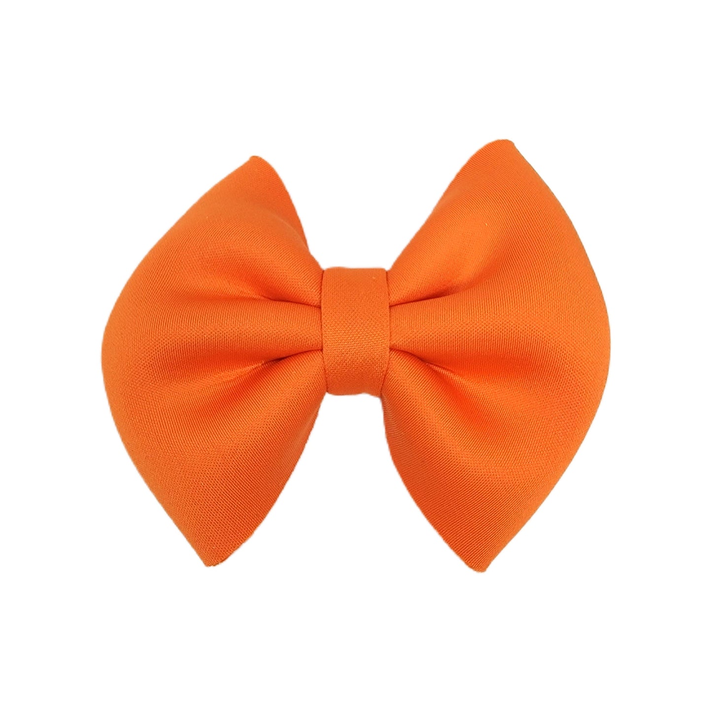 Orange Puffy Fabric Bow