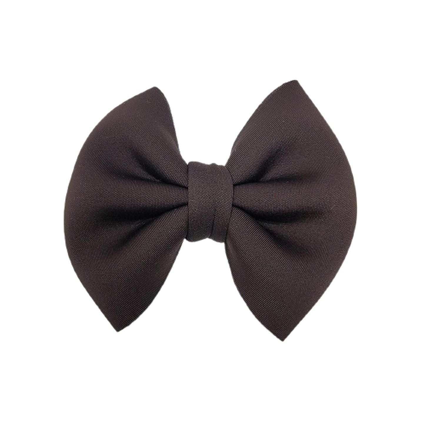 Brown Puffy Fabric Bow