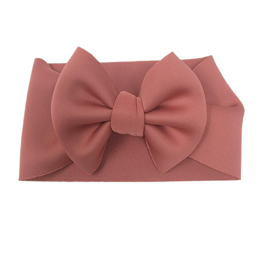 Dusty Rose Puffy Fabric Headwrap - Waterfall Wishes