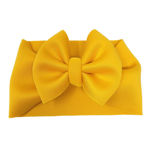Yellow Puffy Fabric Headwrap