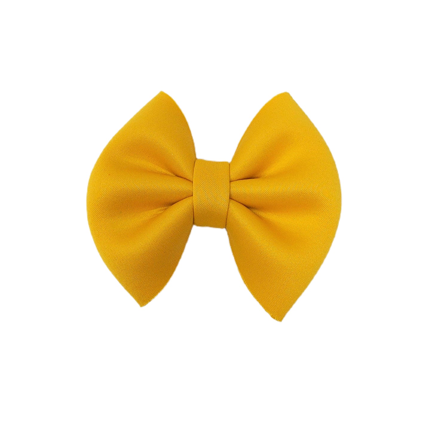 Yellow Puffy Fabric Bow