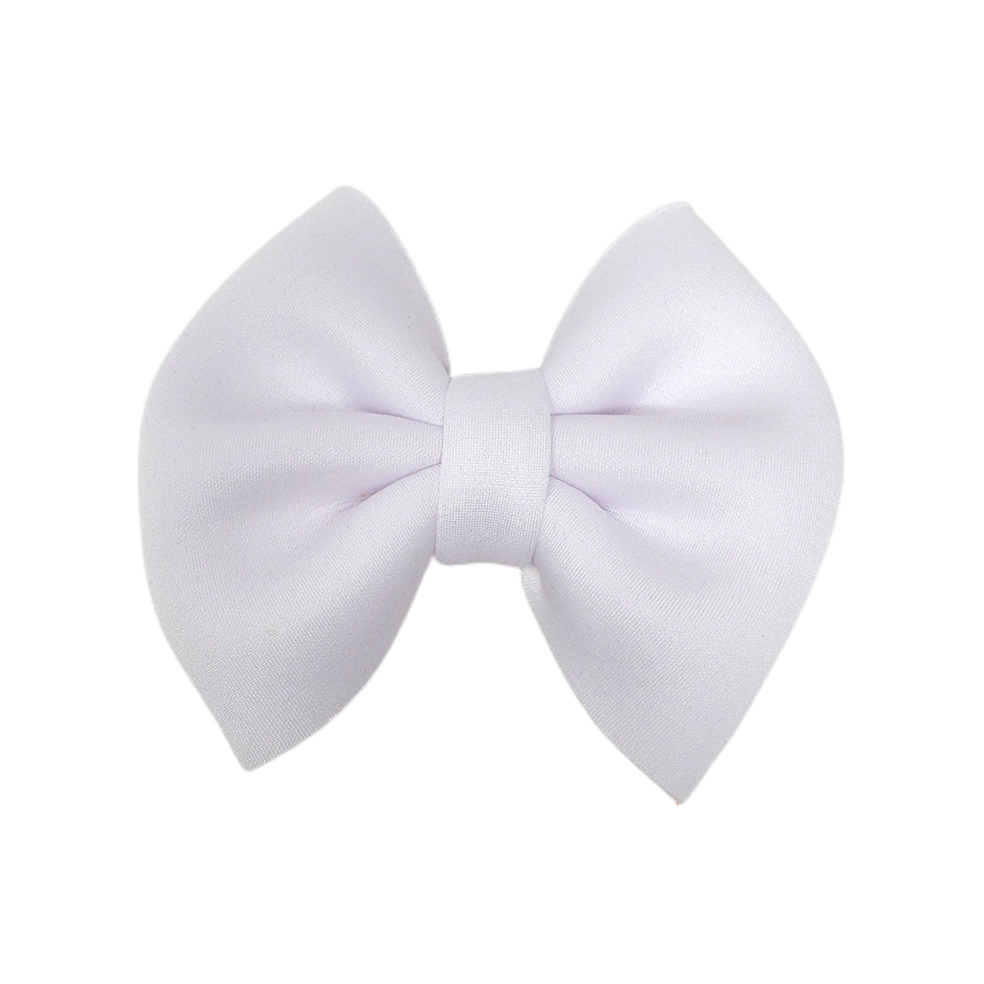 White Puffy Fabric Bow