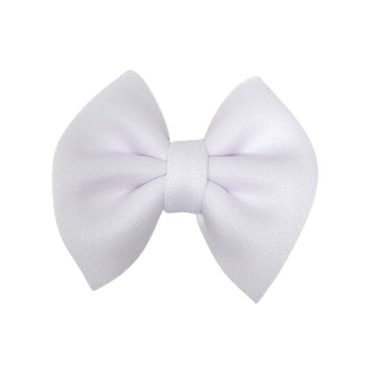 White Puffy Fabric Bow