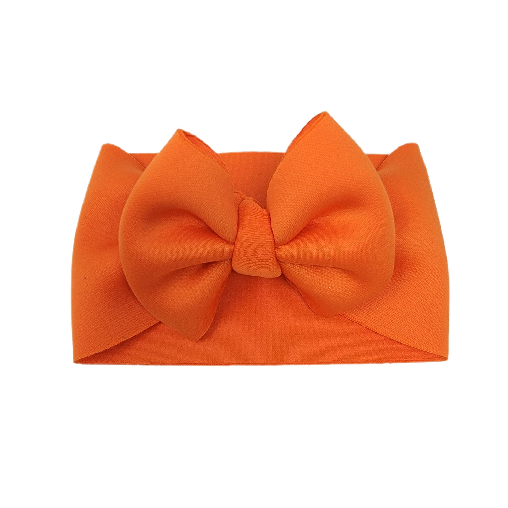 Orange Puffy Fabric Headwrap