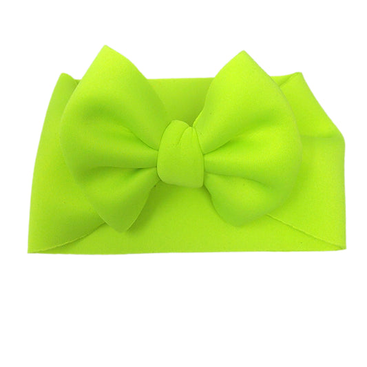 Neon Yellow Puffy Fabric Headwrap