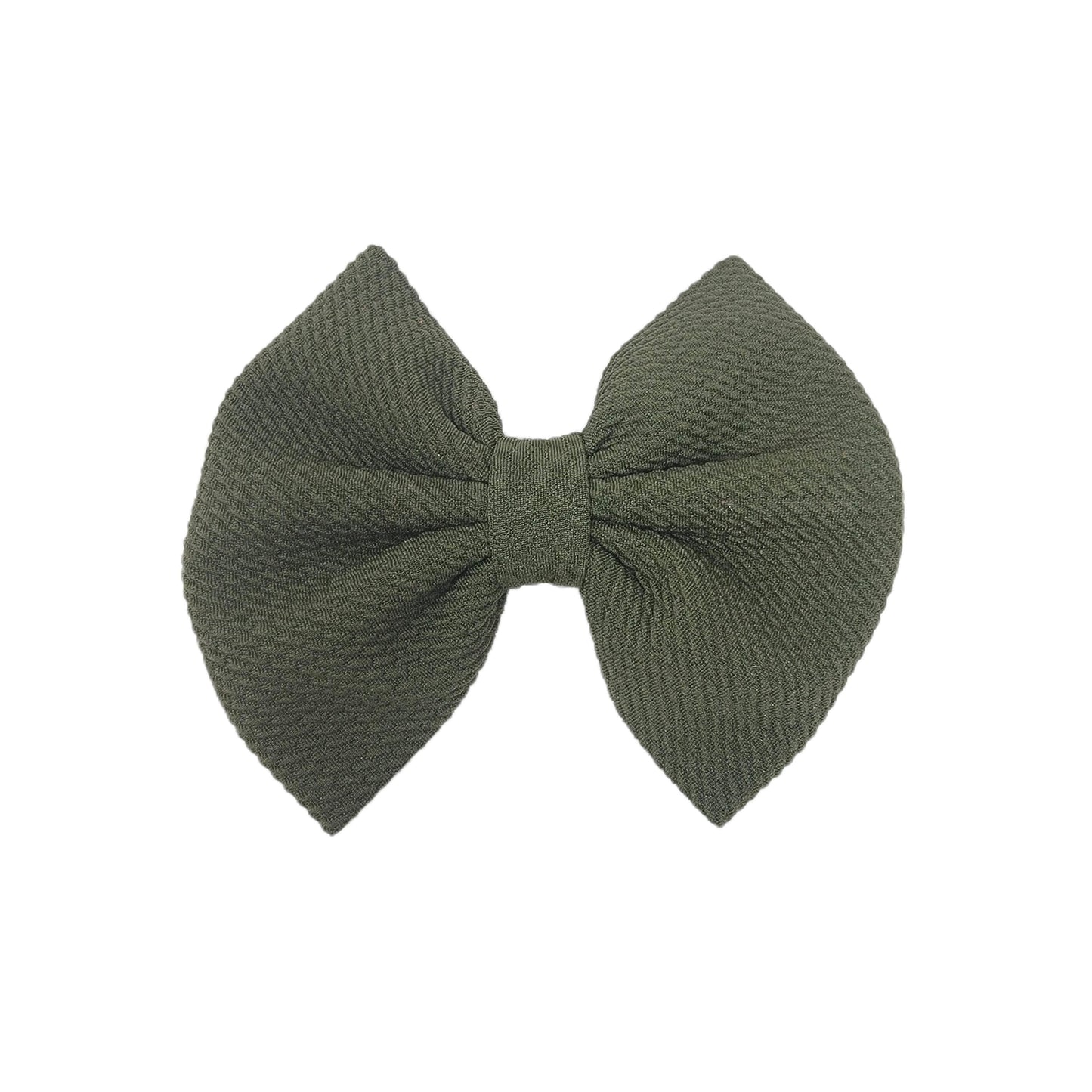 Olive Fabric Bow