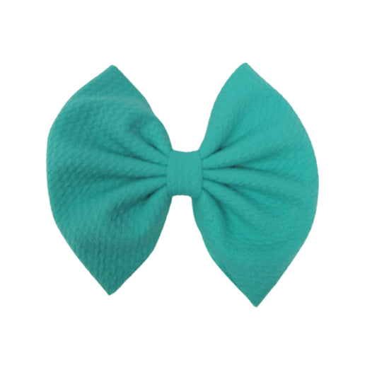 Green Turquoise Fabric Bow