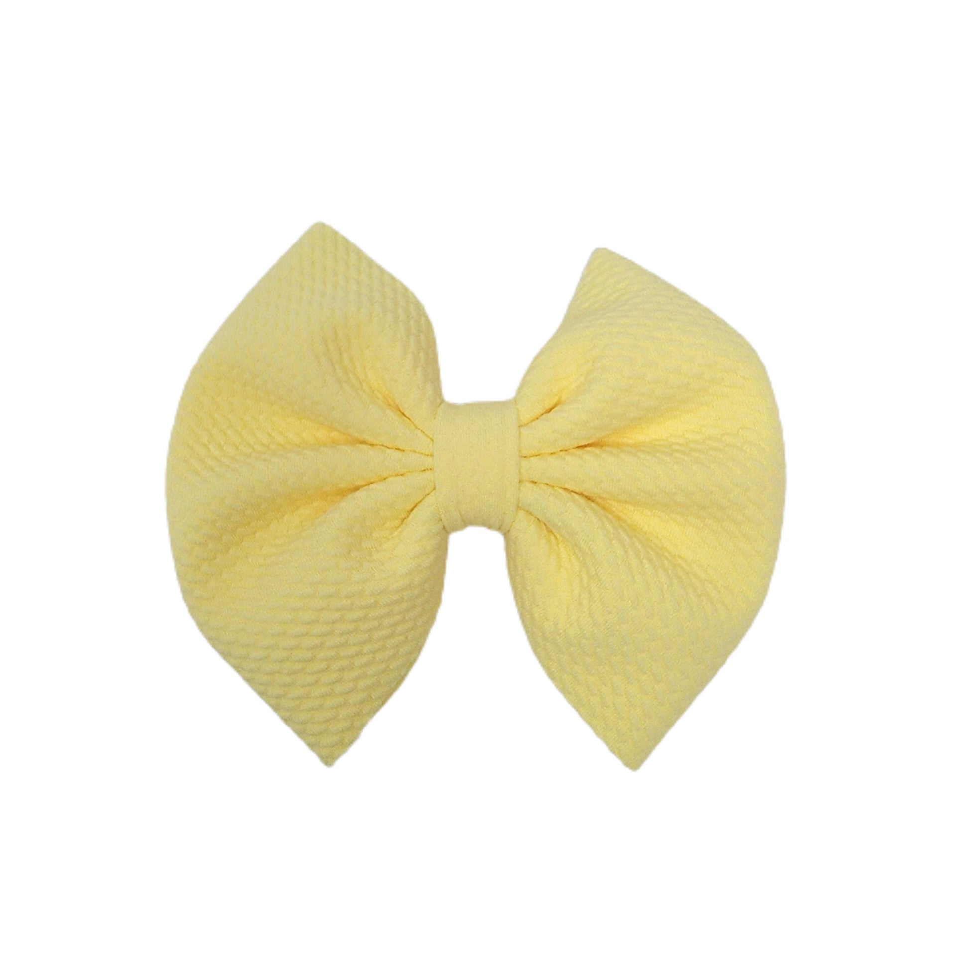 Baby Yellow Fabric Bow
