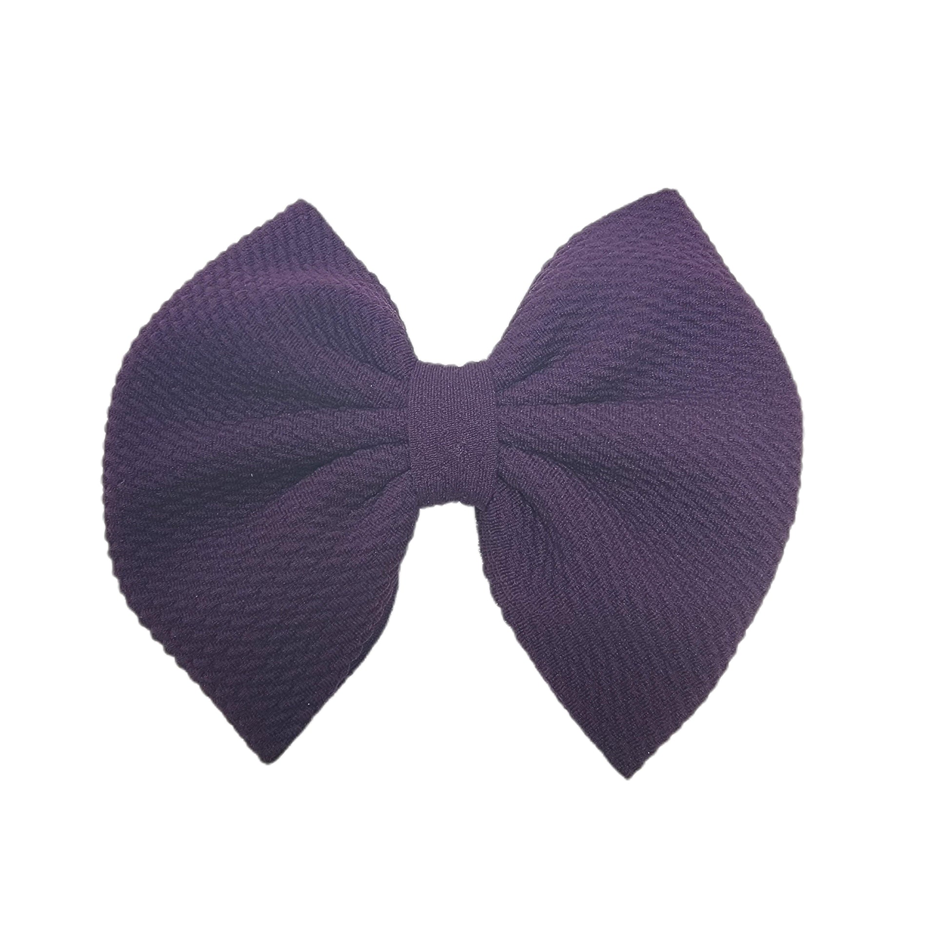 Dark Purple Fabric Bow