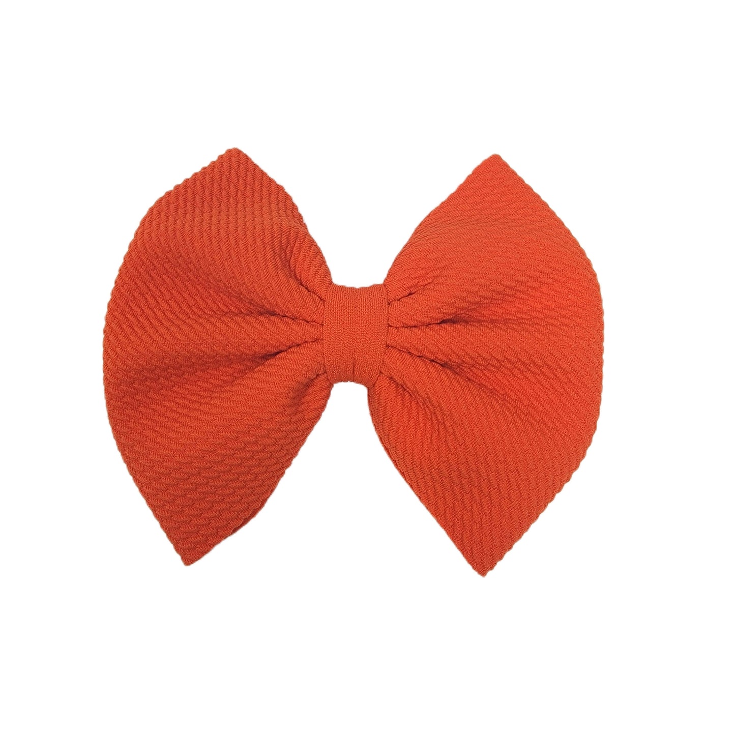 Bright Orange Fabric Bow