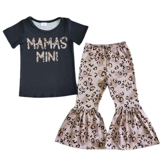Mama's Mini Bell-bottom Pants Set