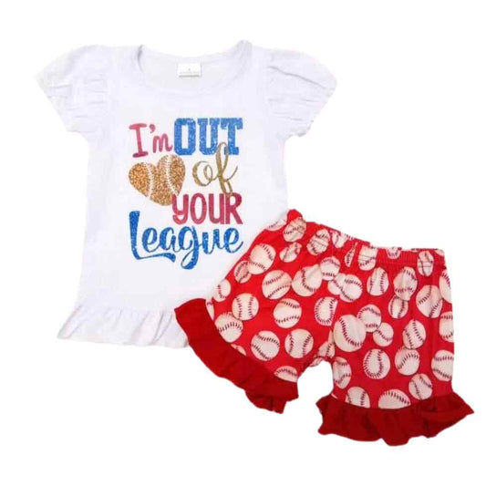 I'm Out of Your League Shorts Set