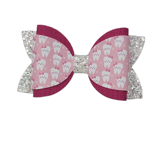 Tooth Fairy Dressed up Diva Bow 5" 