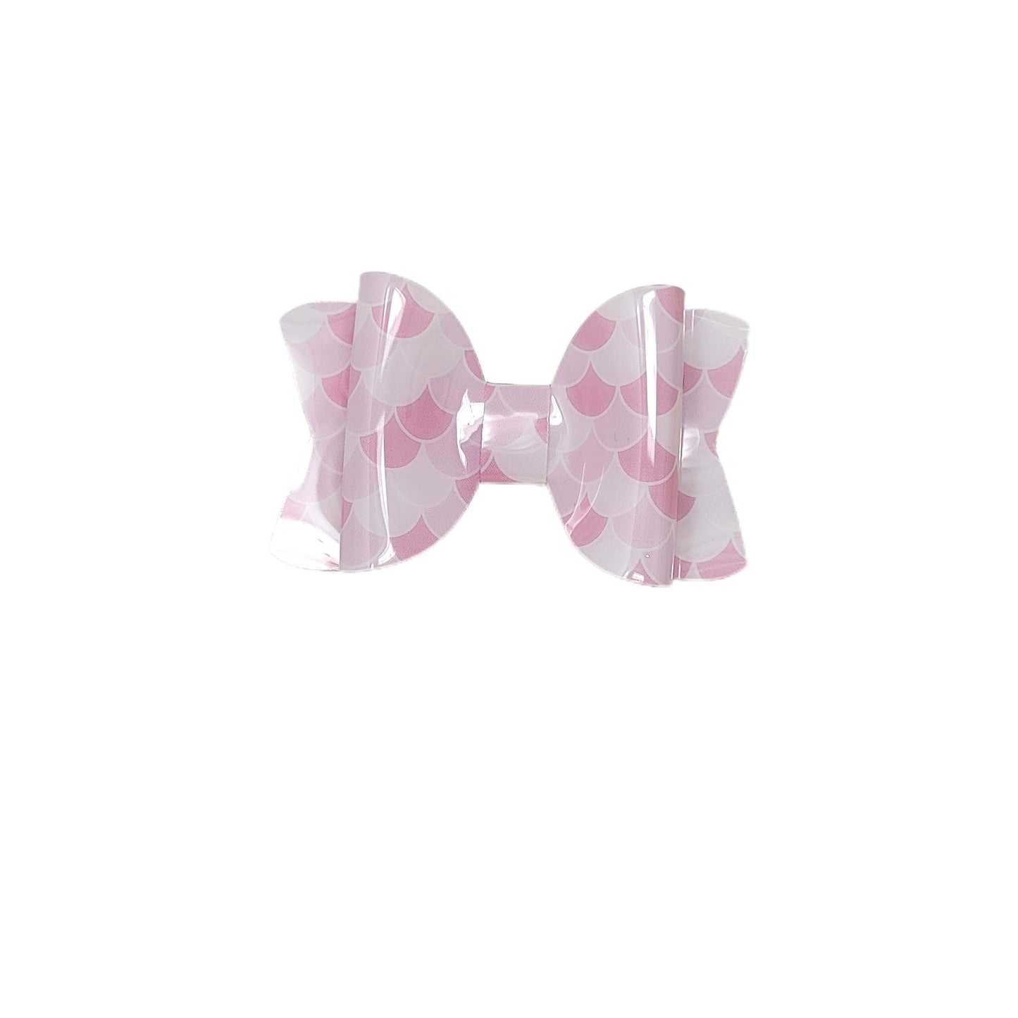Pink Mermaid Scales Jelly Chloe Bow 4.5"