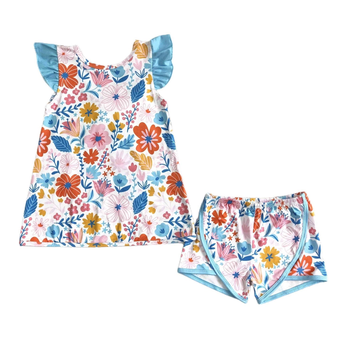 Summer Floral Shorts Set