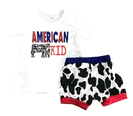 American Kid Shorts Set
