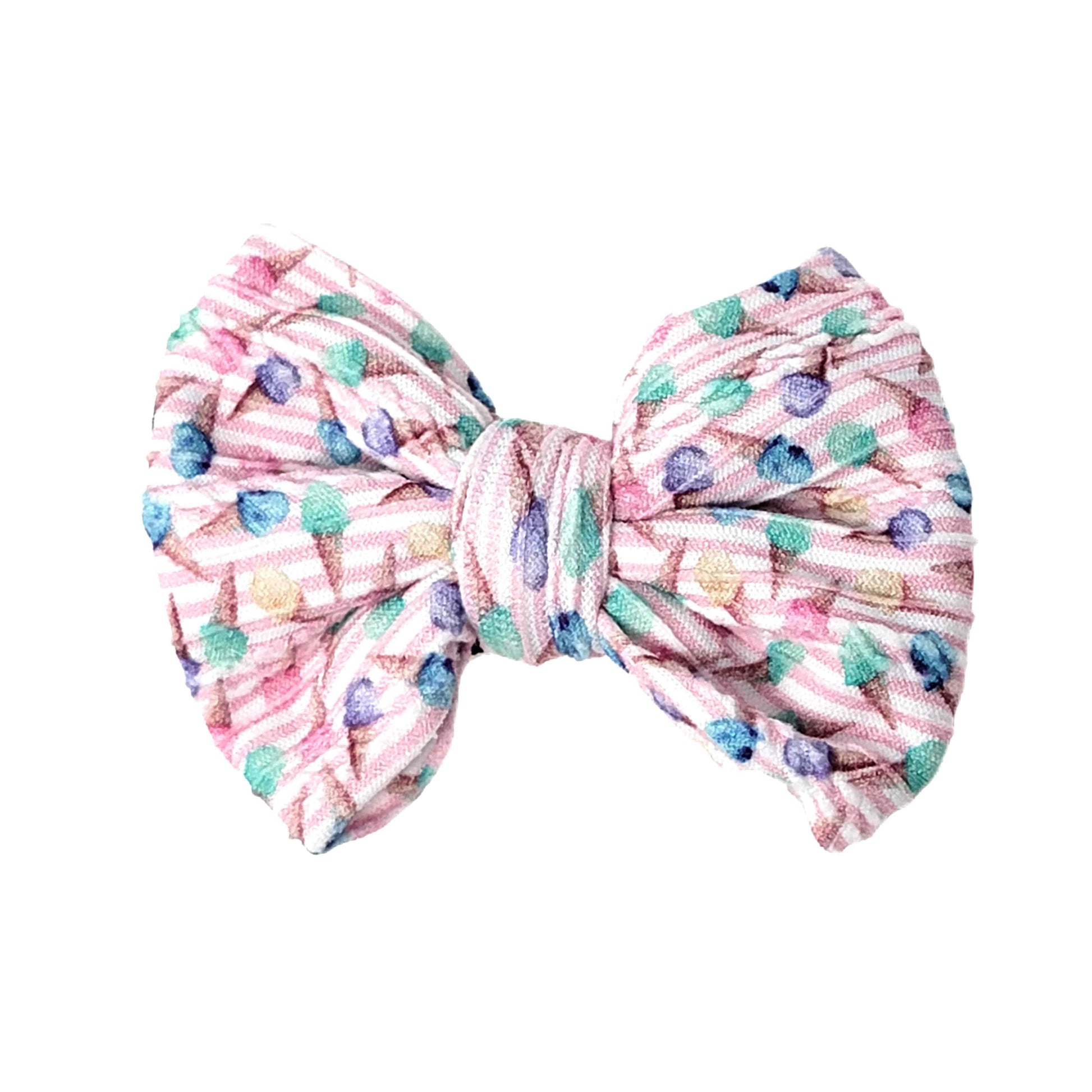 Here's the Scoop Braid Knit Fabric Bow 4"