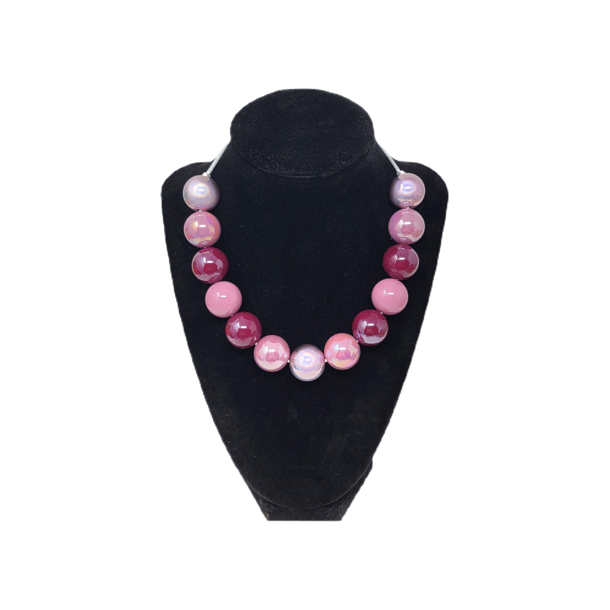 Pink Leopard Bubblegum Necklace