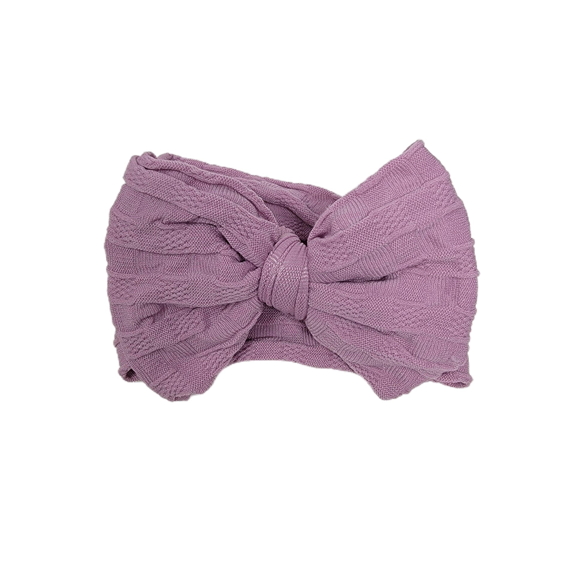 Violet Woven Knit Fabric Headwrap 4" 