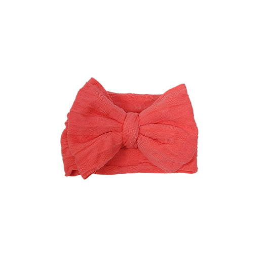 Coral Woven Knit Fabric Headwrap 4" 