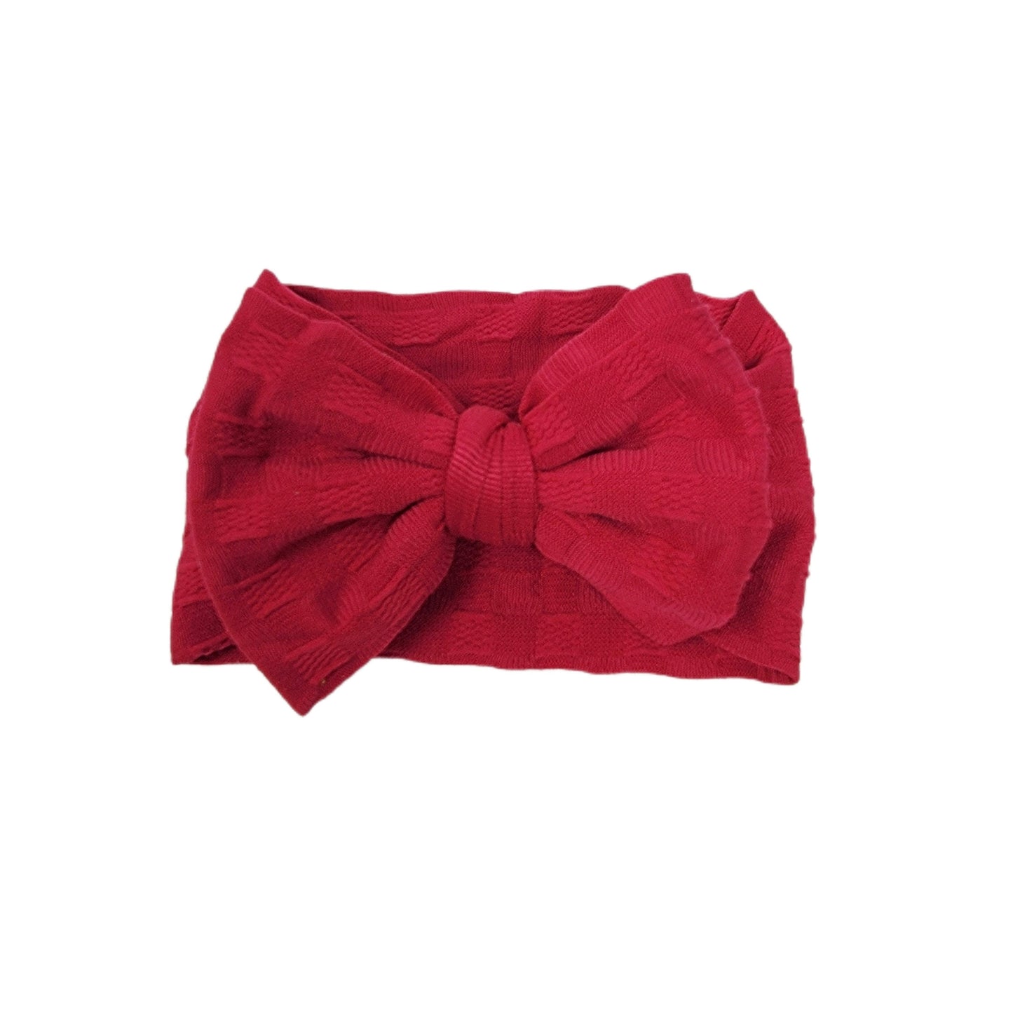 Cranberry Woven Knit Fabric Headwrap 4" 