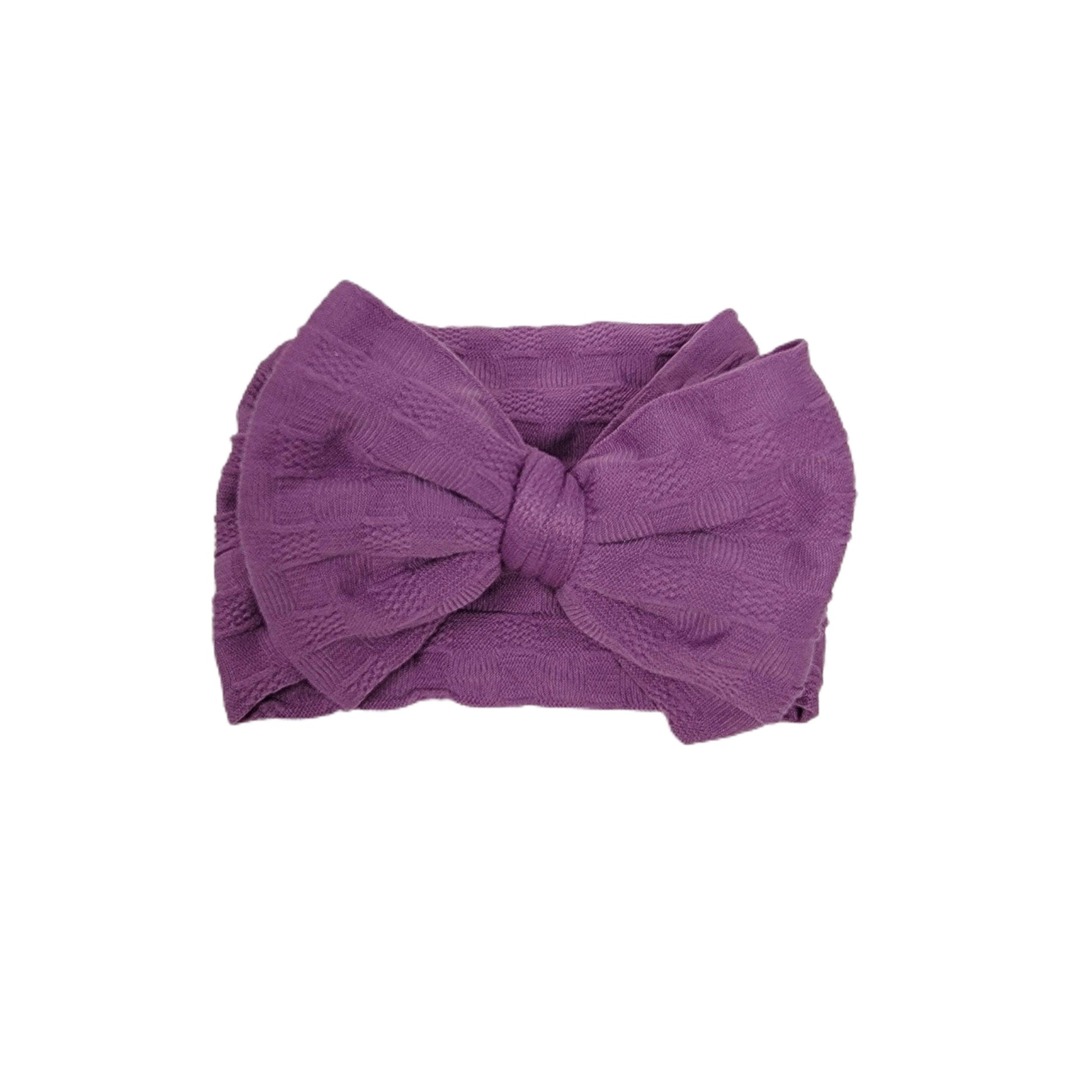 Purple Woven Knit Fabric Headwrap 4" 