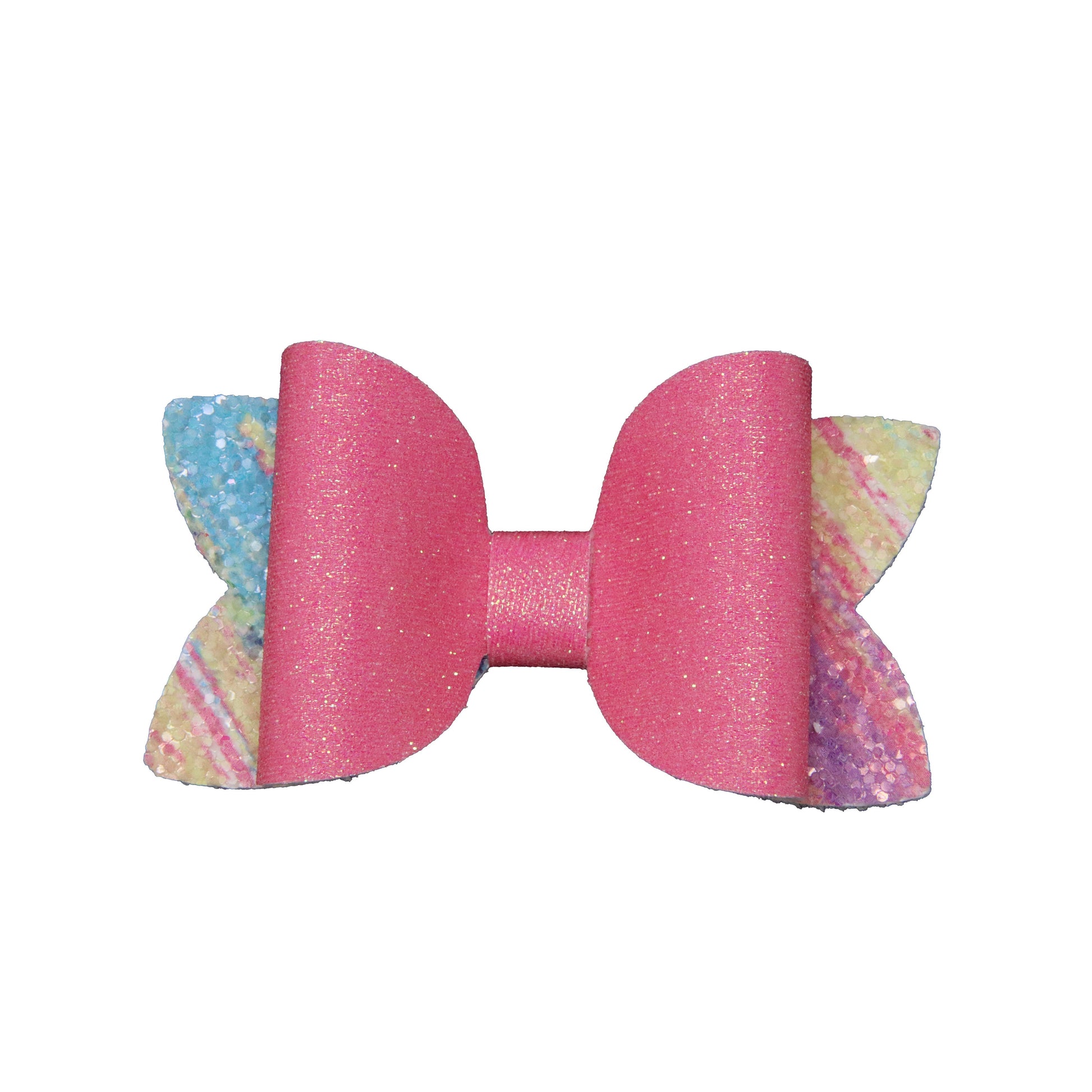 2 inch Pink Ink Double Diva Bow