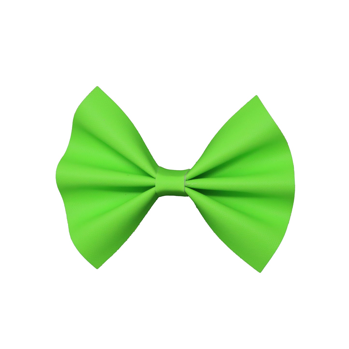 Neon Green Pinch Bow 4"