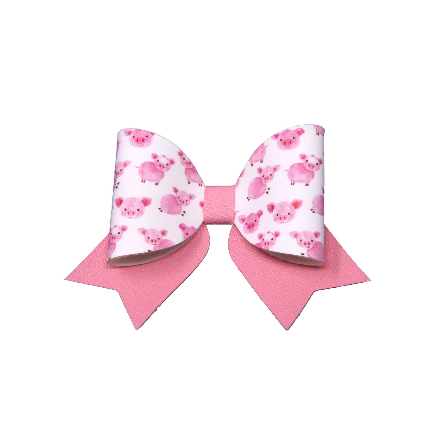 3 inch Pink Piggies Classic Bow