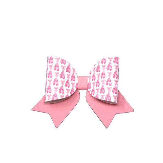 Pink Ballet Slippers Classic Bow 3"