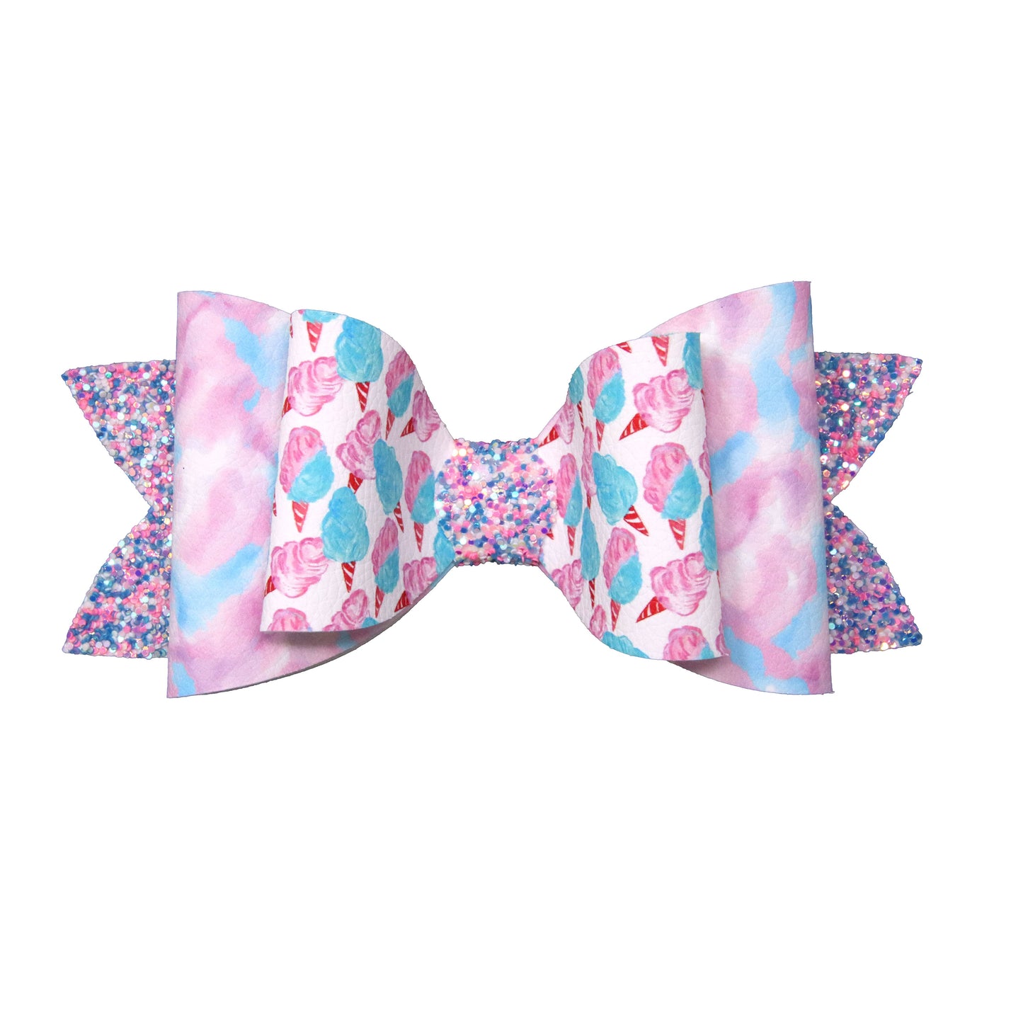 Cotton Candy Twice as Nice Bow 6"