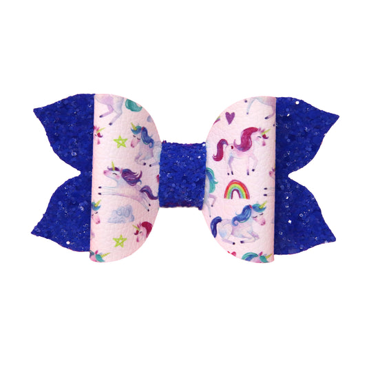 Unicorns & Rainbows Pixie Bow 4"