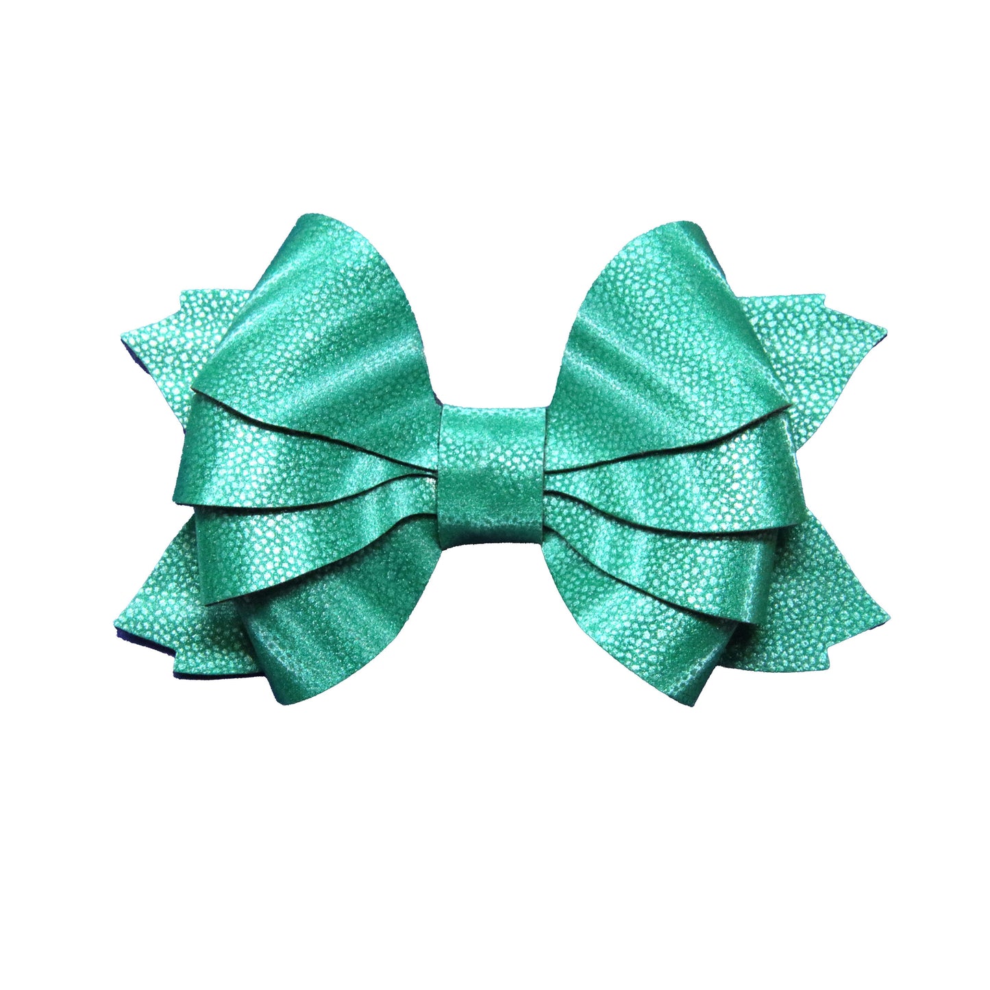 3.5 inch Everchanging Green Petal Bow