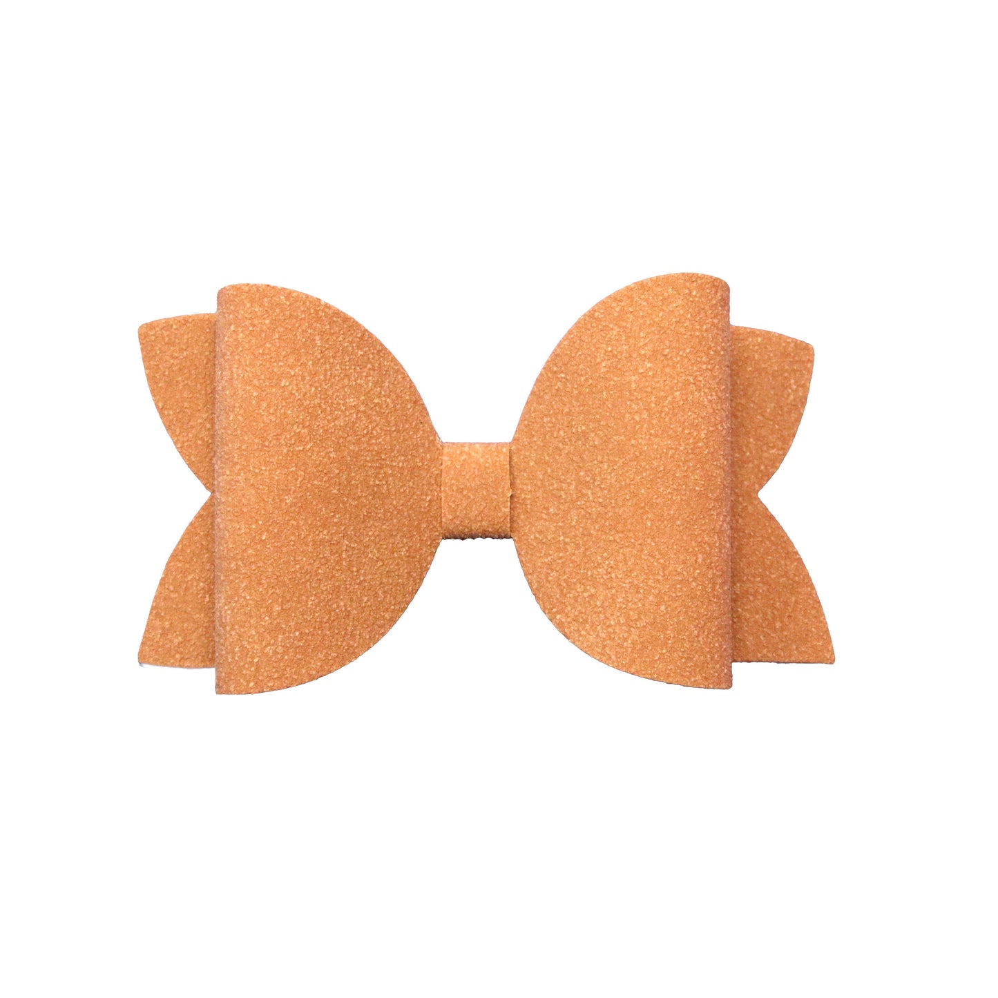 4 inch Tan Suede Diva Bow