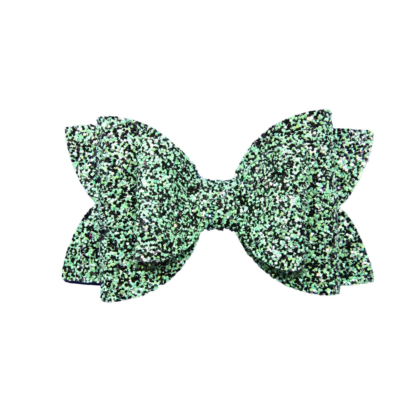 5 inch Mint Chocolate Chip Glitter Double Diva Bow