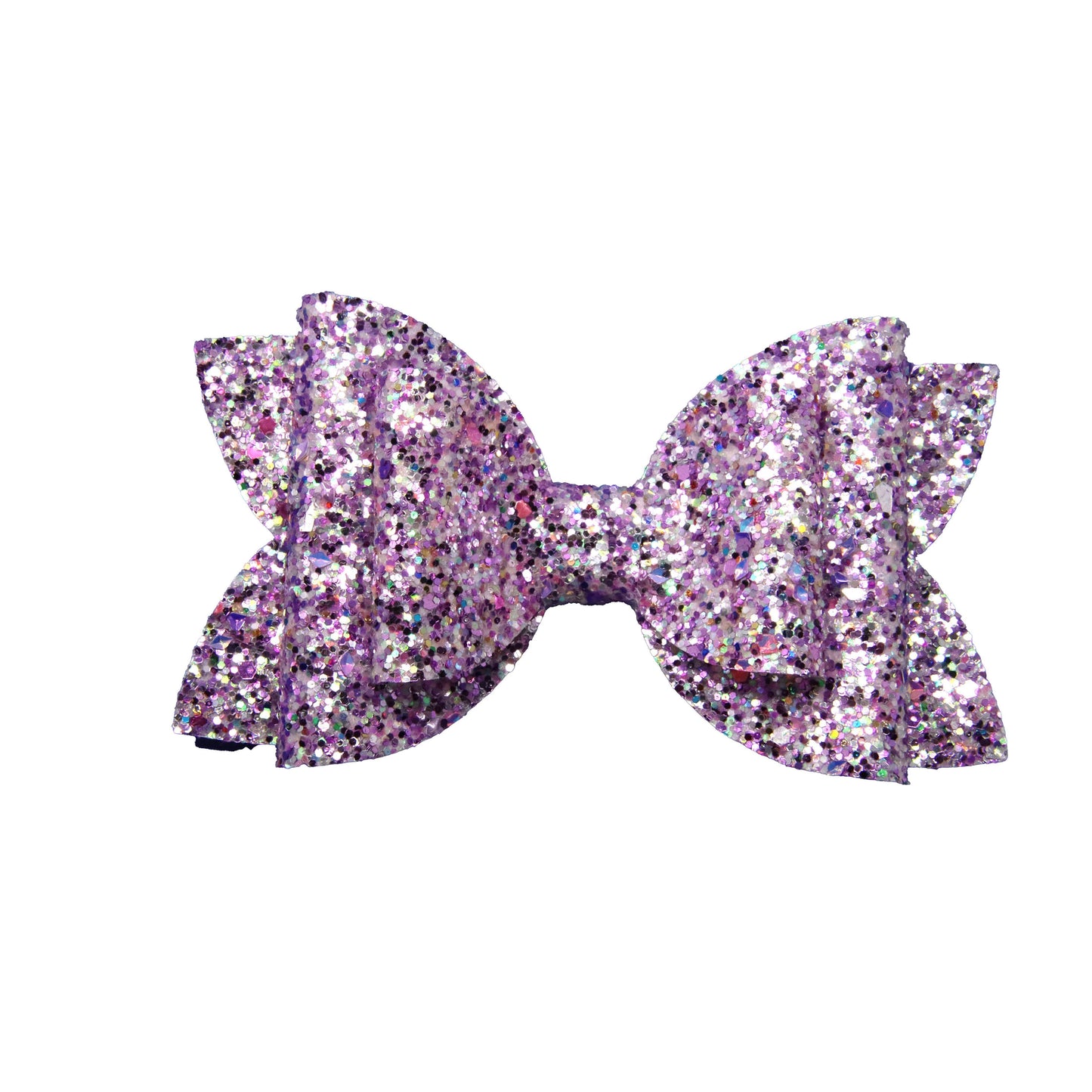 5 inch Lavender Fields Glitter Double Diva Bow