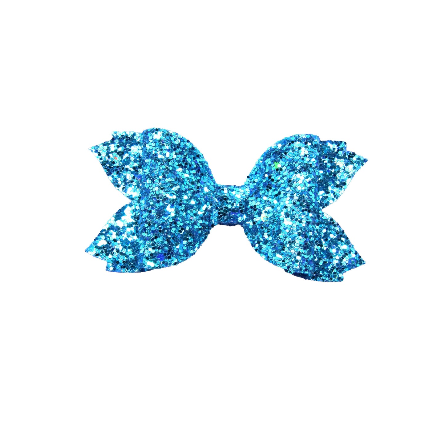 Turquoise Glitter Anne Bow 3.5"
