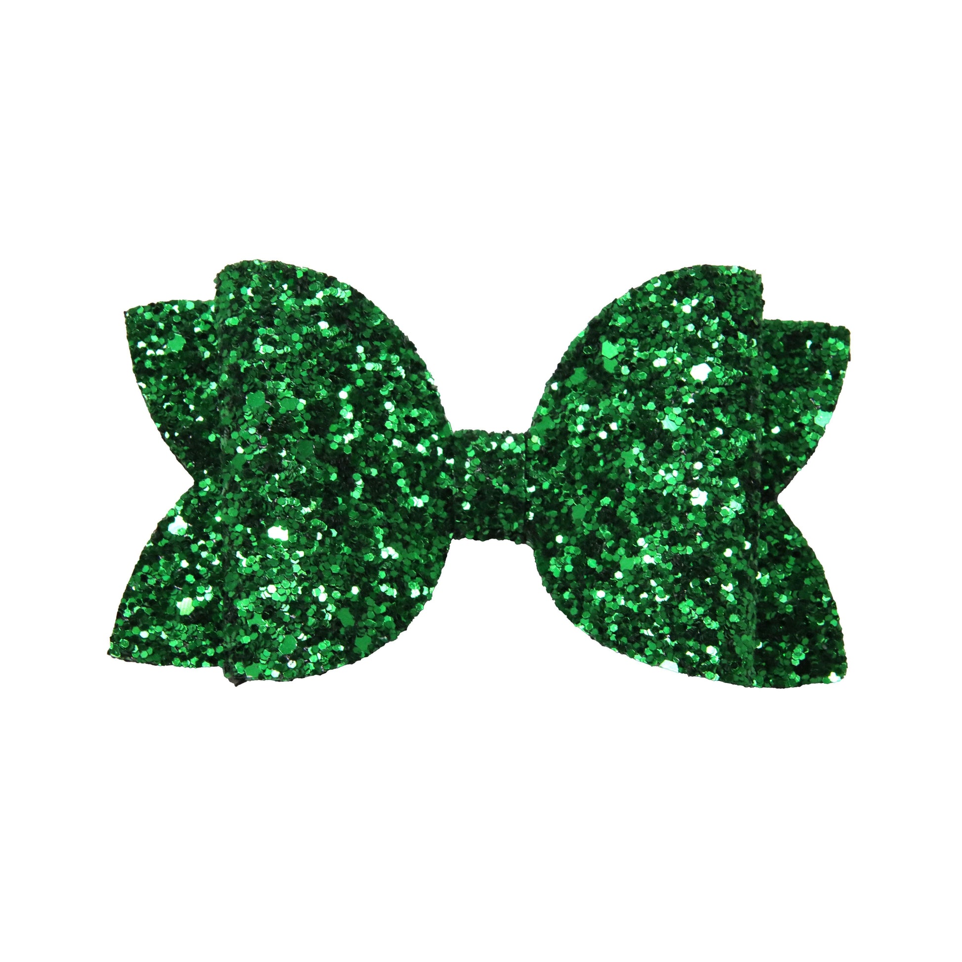 4 inch Green Glitter Diva Bow