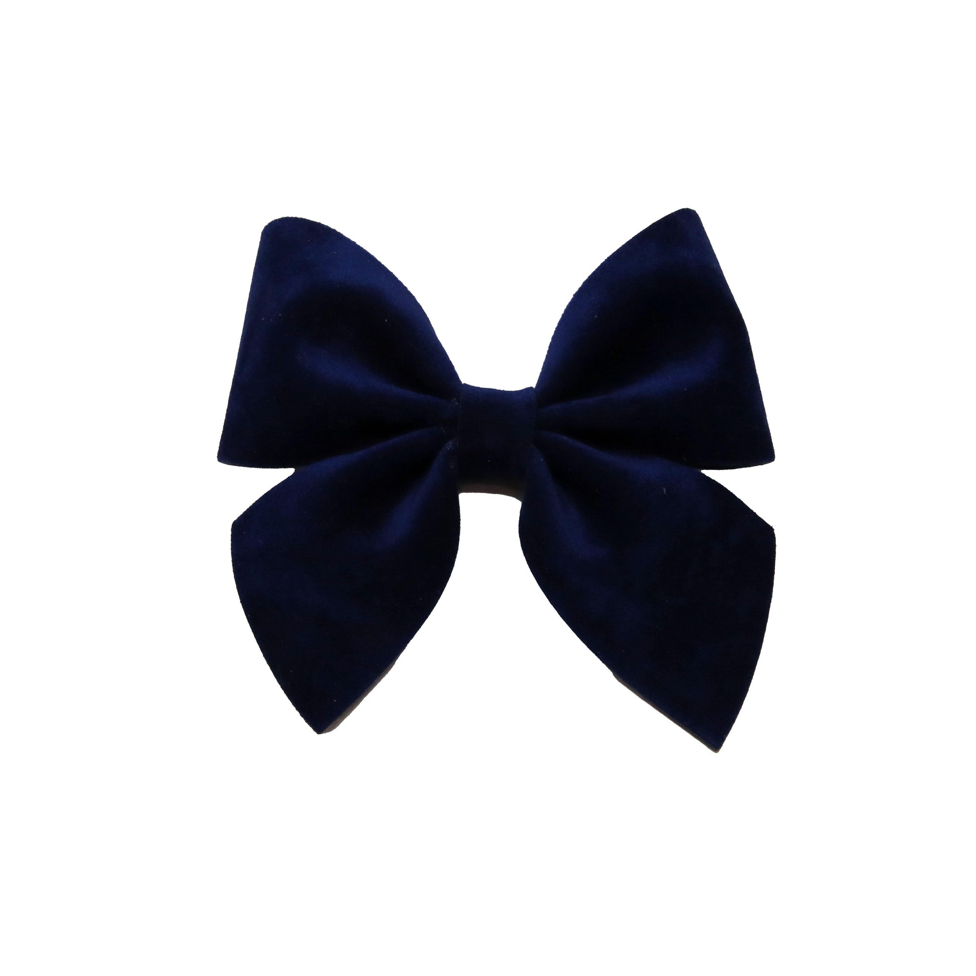 Royal Blue Velvet Ladylike Bow 3.75"