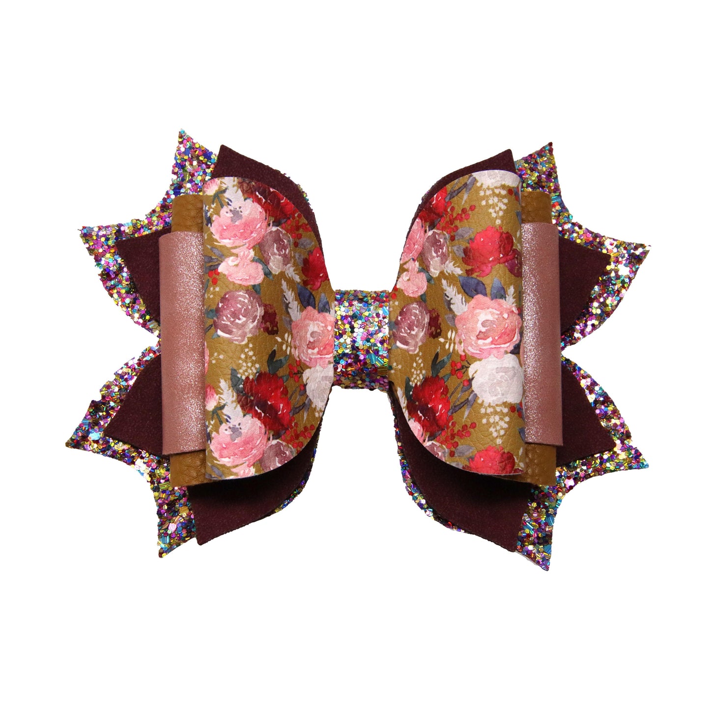 Autumn Floral Dressed-up Exquisite Bow 5.5"