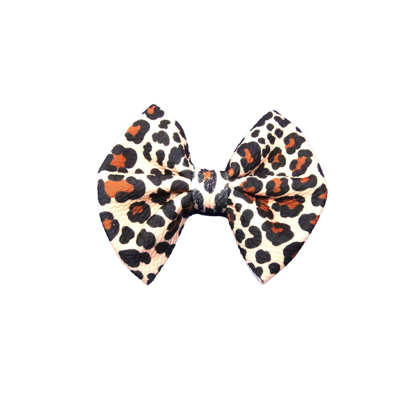 5", Bow, Hair Bow, Leopard Print, Fabric Bow, New Product - 04OCT2020