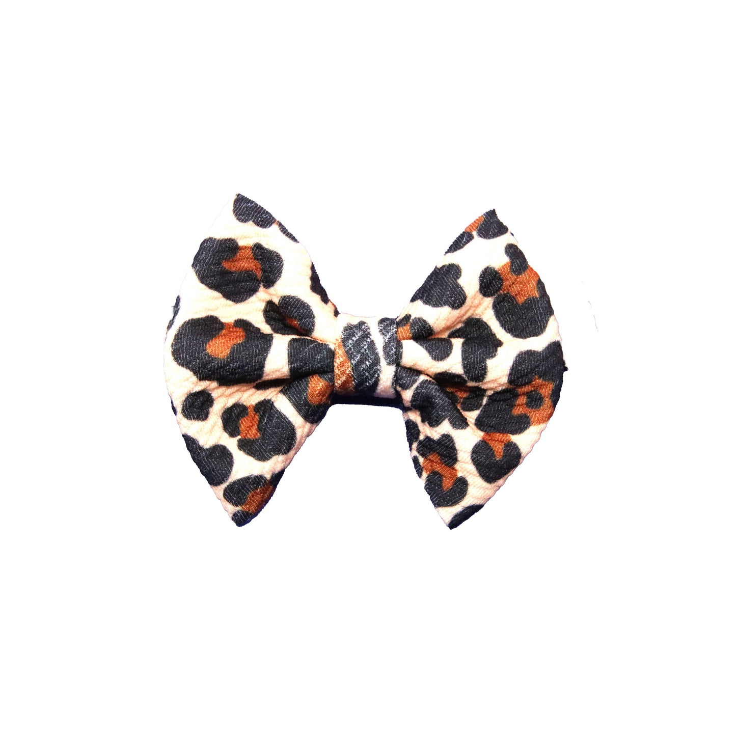 3", Bow, Hair Bow, Leopard Print, Fabric Bow, New Product - 04OCT2020