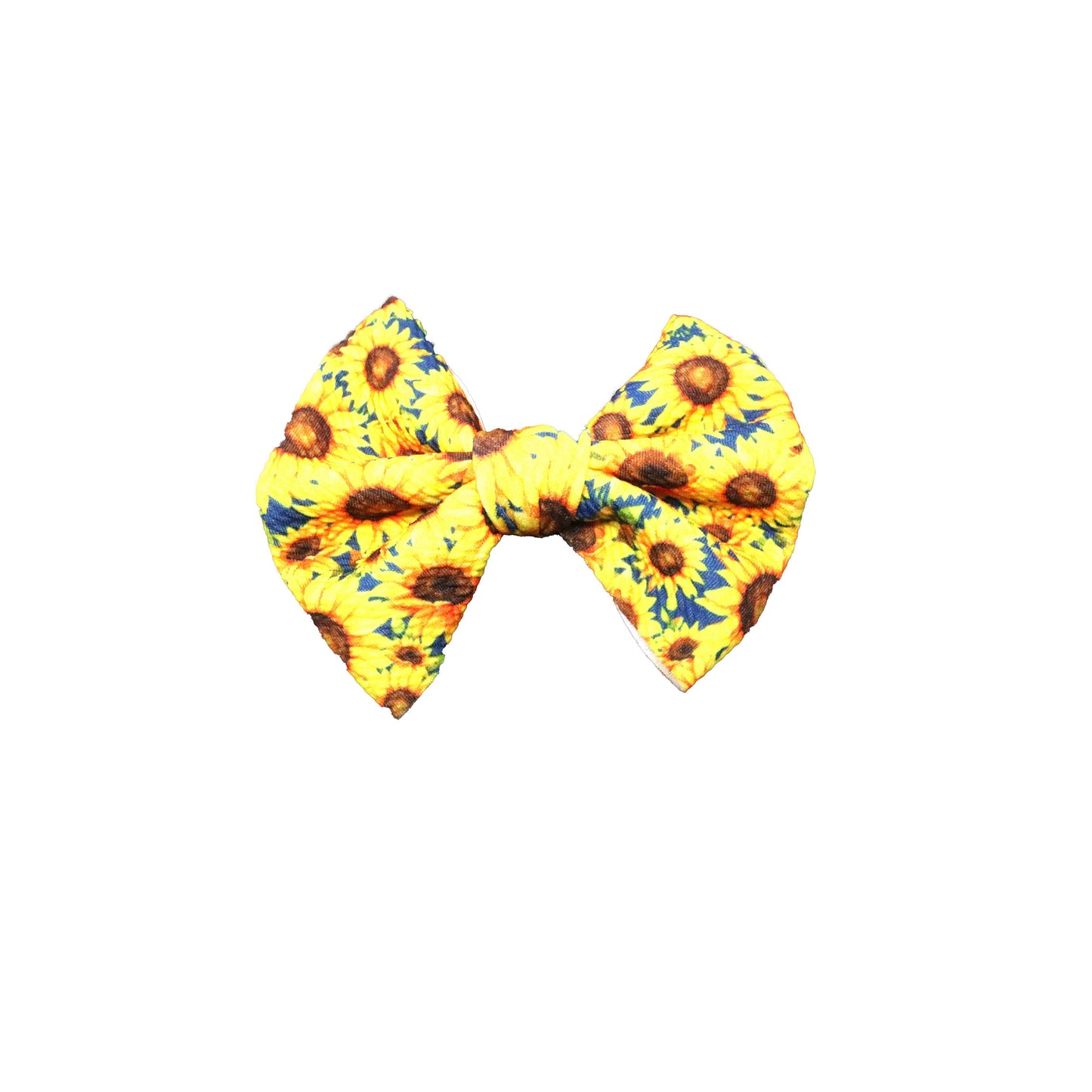 5", Bow, Hair Bow, Sunflower Fields, Fabric Bow, New Product - 04OCT2020