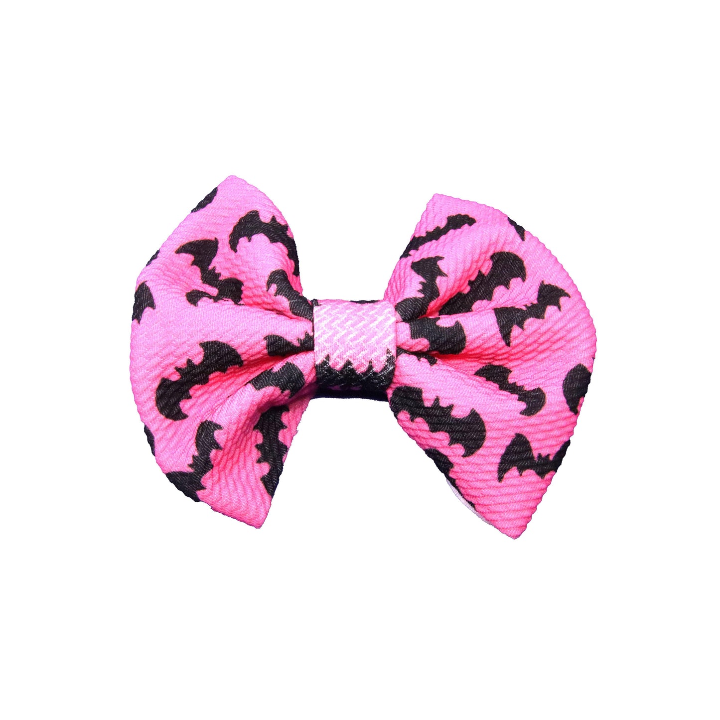 5", Bow, Hair Bow, Pink Bats, Fabric Bow, New Product - 04OCT2020