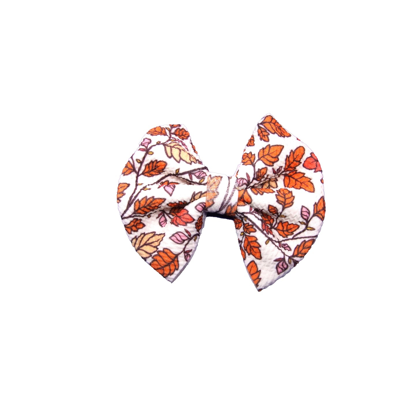 5", Bow, Hair Bow, Windblown Leaves, Fabric Bow, New Product - 04OCT2020