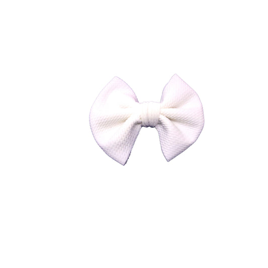 White Fabric Bow