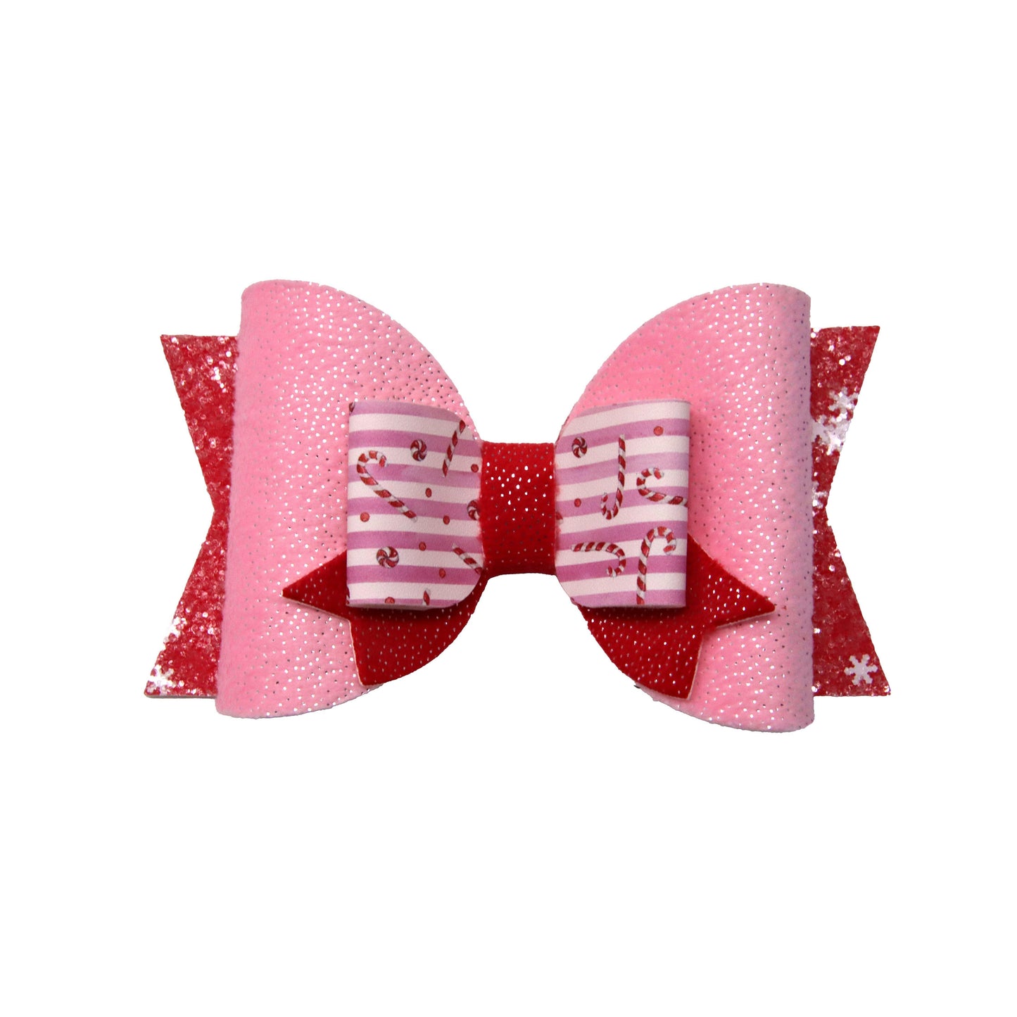 Candy Cane Melody Sweet Magnolia Bow 5.5"